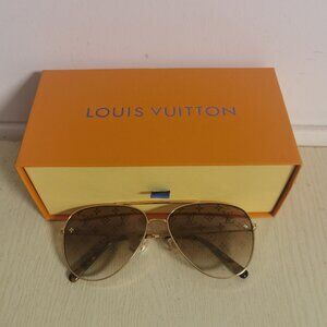 Louis Vuitton Gold Aviator Sunglasses